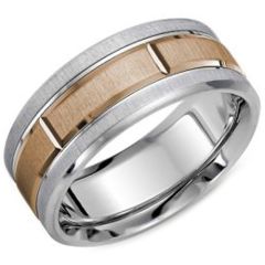 (Wholesale)Tungsten Carbide Vertical & Horiztonal Groove Ring-38