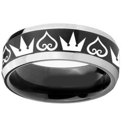 (Wholesale)Tungsten Carbide Kingdom & Hearts Ring - TG3962