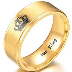 (Wholesale)Tungsten Carbide King Crown Ring-3988