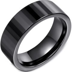(Wholesale)Tungsten Carbide Faceted Ring - TG4071
