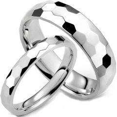 (Wholesale)Tungsten Carbide Faceted Ring - TG4076