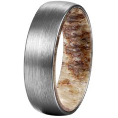 (Wholesale)Tungsten Carbide Deer Antler Ring - TG4186
