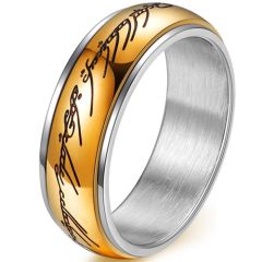 (Wholesale)Tungsten Carbide Lord The Rings Ring Power - TG4432