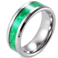 (Wholesale)Tungsten Carbide Imitate Opal Ring - TG4442B