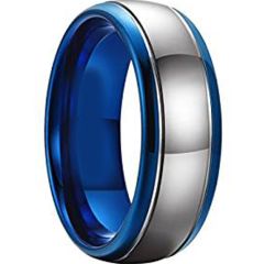 (Wholesale)Tungsten Carbide Double Groove Ring - TG4451AA