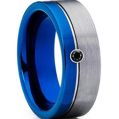 (Wholesale)Tungsten Carbide Ring With Cubic Zirconia - TG4502