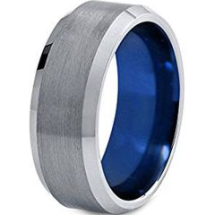 (Wholesale)Tungsten Carbide Beveled Edges Ring - TG4518