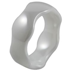 (Wholesale)White Ceramic Ring - TG4528