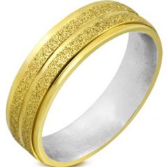 (Wholesale)Tungsten Carbide Sandblasted Ring - TG4573