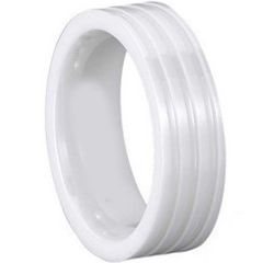 (Wholesale)White Ceramic Ring - TG698