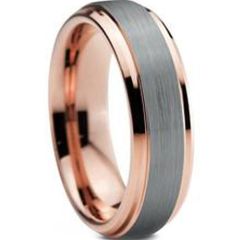 (Wholesale)Tungsten Carbide Step Edges Ring - TG806AA