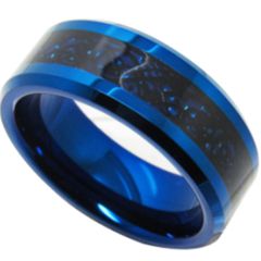 (Wholesale)Tungsten Carbide Beveled Edges Dragon Ring-TG4156