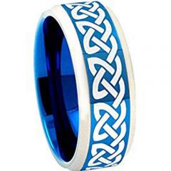 (Wholesale)Tungsten Carbide Celtic Ring - TG4059BB