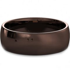 (Wholesale)Tungsten Carbide Dome Espresso Ring - TG4085