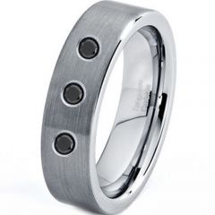 (Wholesale)Tungsten Carbide Three-stone Ring - TG4116