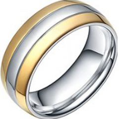 (Wholesale)Tungsten Carbide Double Groove Ring - TG4182