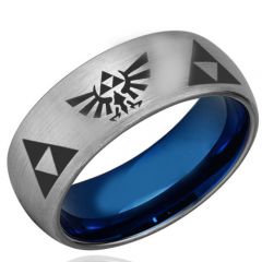 (Wholesale)Tungsten Carbide Legend of Zelda Ring-4215