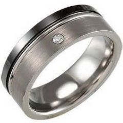 (Wholesale)Tungsten Carbide Ring With Cubic Zirconia - TG4249