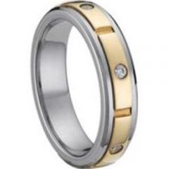 (Wholesale)Tungsten Carbide Ring With CZ - TG42