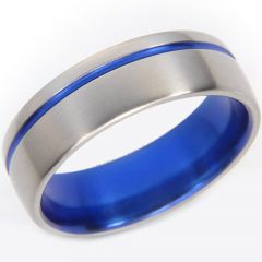(Wholesale)Tungsten Carbide Offset Groove Ring - TG4271