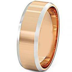 (Wholesale)Tungsten Carbide Beveled Edges Ring - TG4387