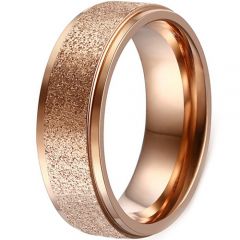 (Wholesale)Tungsten Carbide Sandblasted Ring - TG4508A