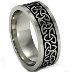 (Wholesale)Tungsten Carbide Trinity Knot Ring - TG4676
