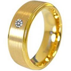 (Wholesale)Tungsten Carbide Ring With Cubic Zirconia - TG4720