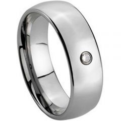(Wholesale)Tungsten Carbide Ring With Cubic Zirconia - TG150