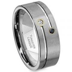 (Wholesale)Tungsten Carbide Ring With Cubic Zirconia - TG2160