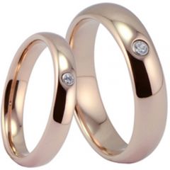 (Wholesale)Tungsten Carbide Dome Ring With CZ - TG2251