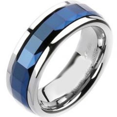 (Wholesale)Tungsten Carbide Faceted Ring - TG2403