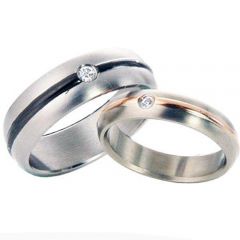 (Wholesale)Tungsten Carbide Ring With Cubic Zirconia - TG2910