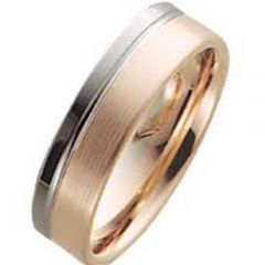 (Wholesale)Tungsten Carbide Offset Groove Ring - TG2913