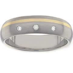 (Wholesale)Tungsten Carbide Three-stone Ring - TG3035