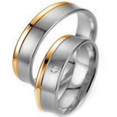 (Wholesale)Tungsten Carbide Offset Groove Ring - TG3048