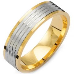 (Wholesale)Tungsten Carbide Triple Groove Ring - TG3062