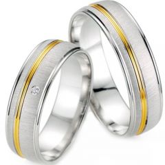 (Wholesale)Tungsten Carbide Offset Groove Ring - TG3080