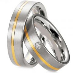(Wholesale)Tungsten Carbide Offset Groove Ring  - TG3081