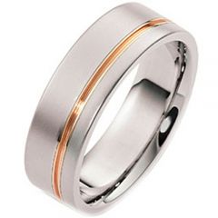 (Wholesale)Tungsten Carbide Offset Groove Ring - TG3152