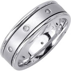 (Wholesale)Tungsten Carbide Three-stone Ring - TG3176