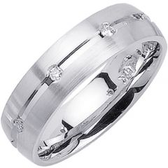 (Wholesale)Tungsten Carbide Three-stone Ring - TG3178