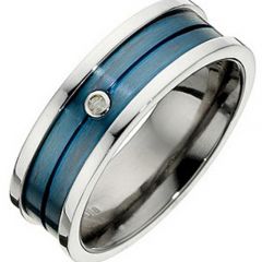 (Wholesale)Tungsten Carbide Ring With Cubic Zirconia - TG3244