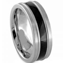 (Wholesale)Tungsten Carbide Double Groove Ring - TG3301