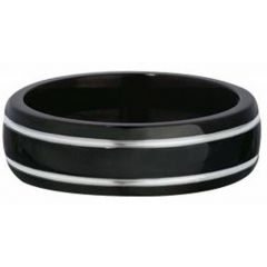 (Wholesale)Tungsten Carbide Double Groove Ring - TG3302