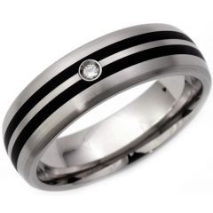 (Wholesale)Tungsten Carbide Ring With Cubic Zirconia - TG3314