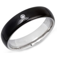 (Wholesale)Tungsten Carbide Ring With Cubic Zirconia - TG3316