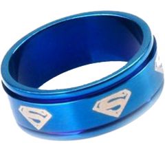 (Wholesale)Tungsten Carbide Double Groove SuperMan Ring - TG3350