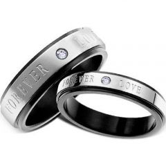 (Wholesale)Tungsten Carbide Ring With Cubic Zirconia - TG3485