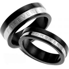 (Wholesale)Tungsten Carbide Forever Love Ring - TG3490